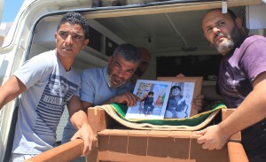 ENFIDHA, TUNISIA - JULY 20: Funeral for Olfa Khalfallah and his