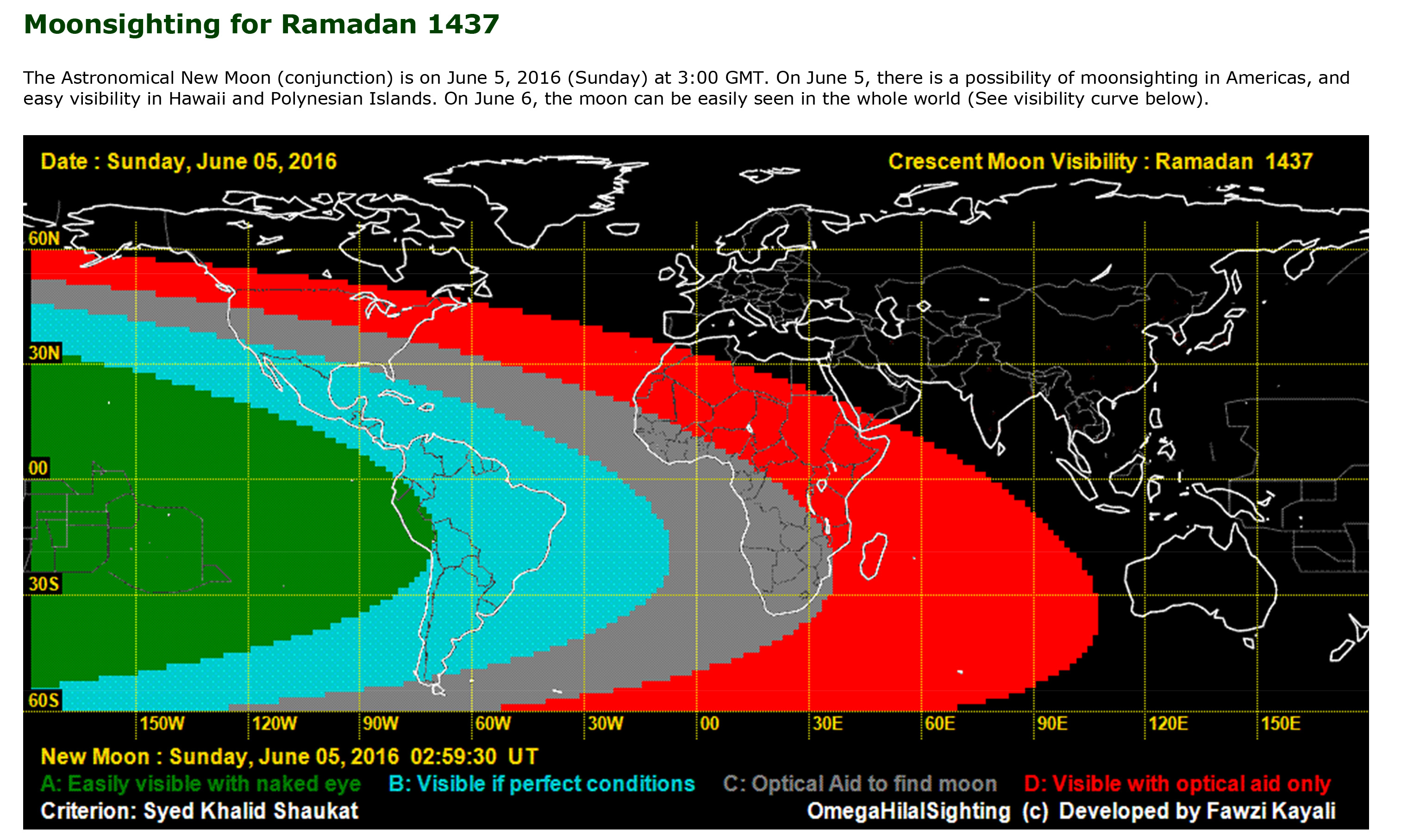 UK: Moonsighting for Ramadan