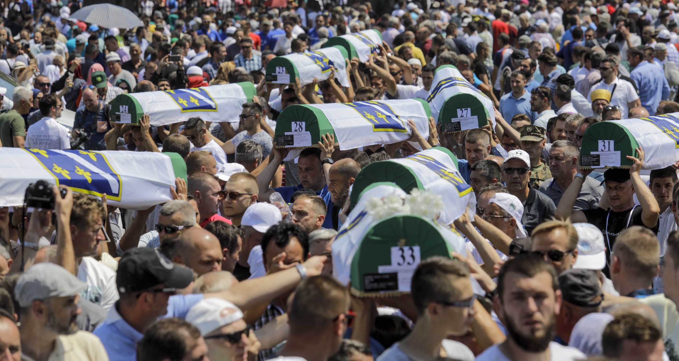 35 victims buried on anniversary of Srebrenica genocide