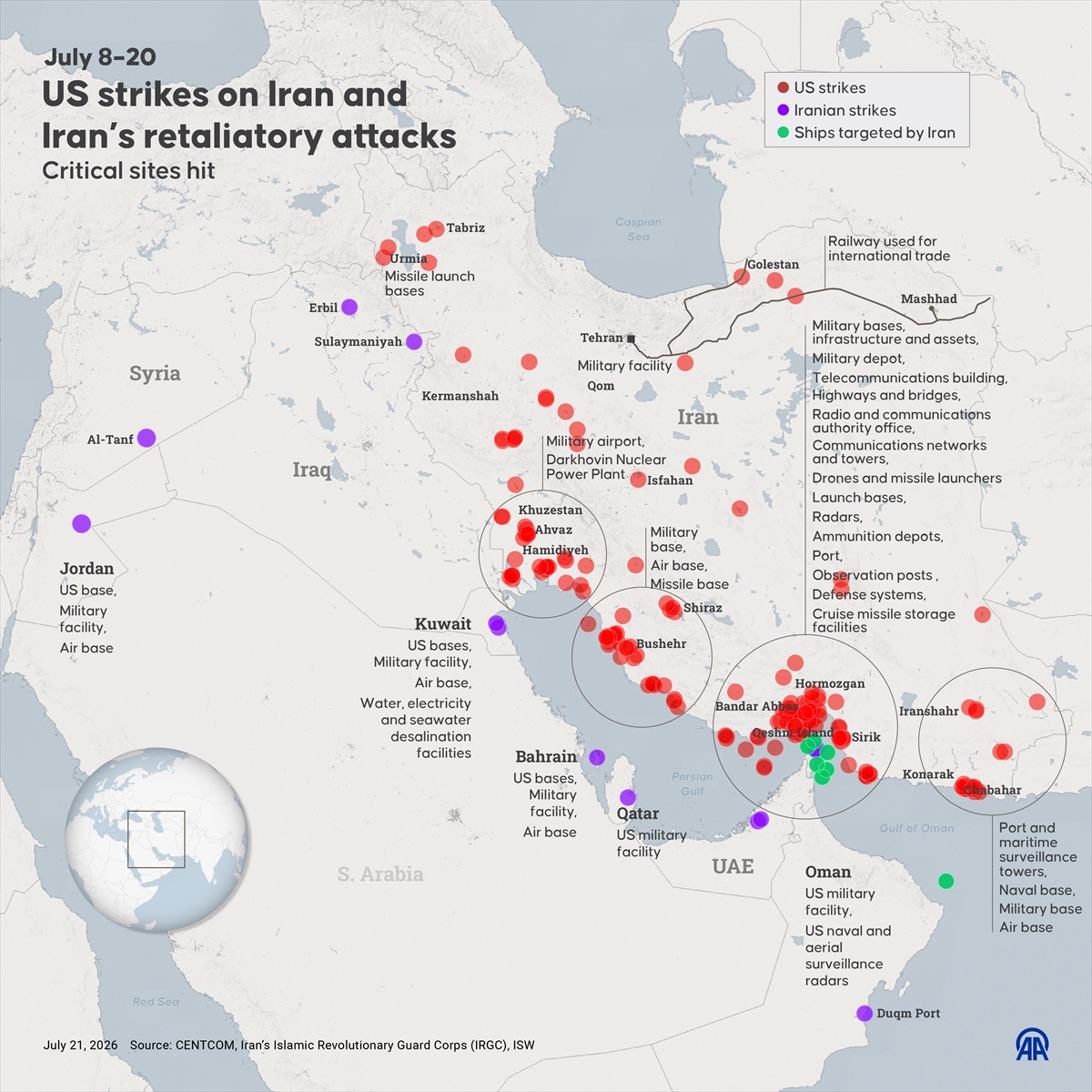 US launches fresh strikes on Iran as violence continues in Gaza despite ceasefire