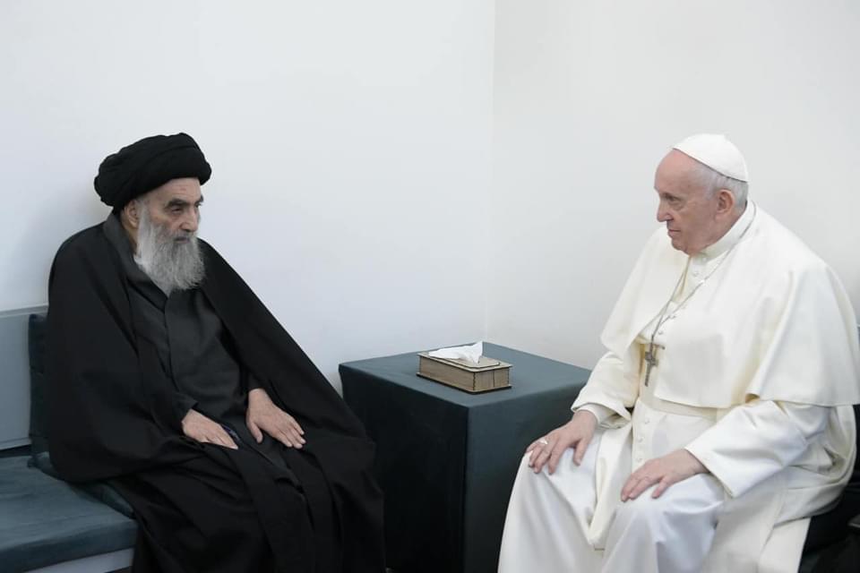 Iraq: Pope Francis meets top Shia Muslim scholar Ayatullah Al-Sistani