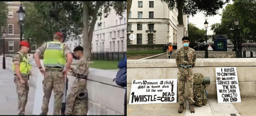 British Muslim soldier arrested over Yemen war protest