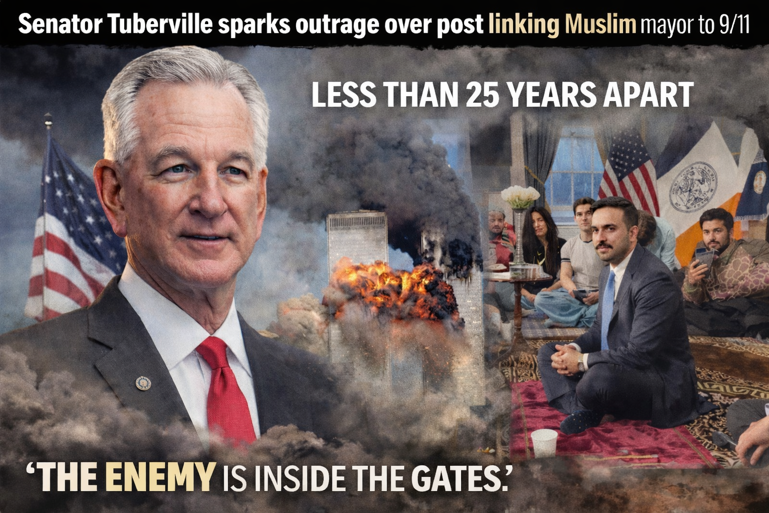 ‘Blatant Islamophobic racism’: Republican senator slammed for linking NYC’s Muslim mayor to 9/11