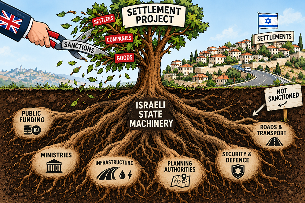 Editorial—Britain sanctions Israel’s settlements, so why is the state behind them untouched?