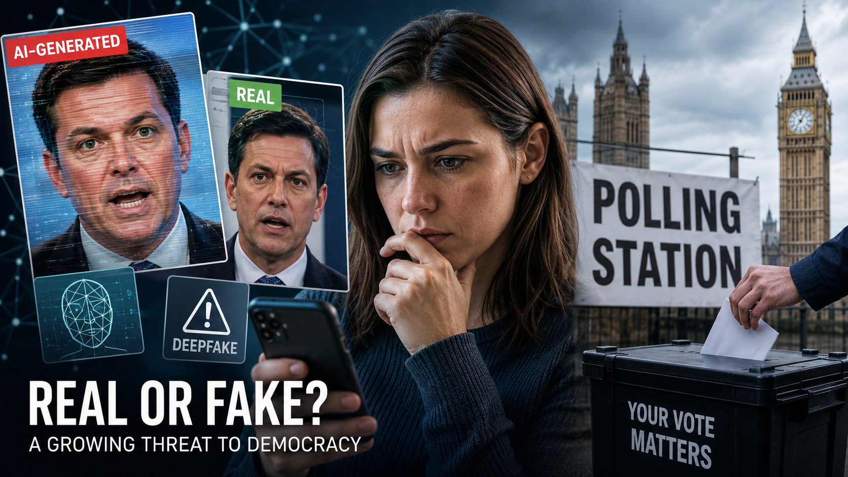 Elections day study finds one in three Britons fail to identify deepfakes