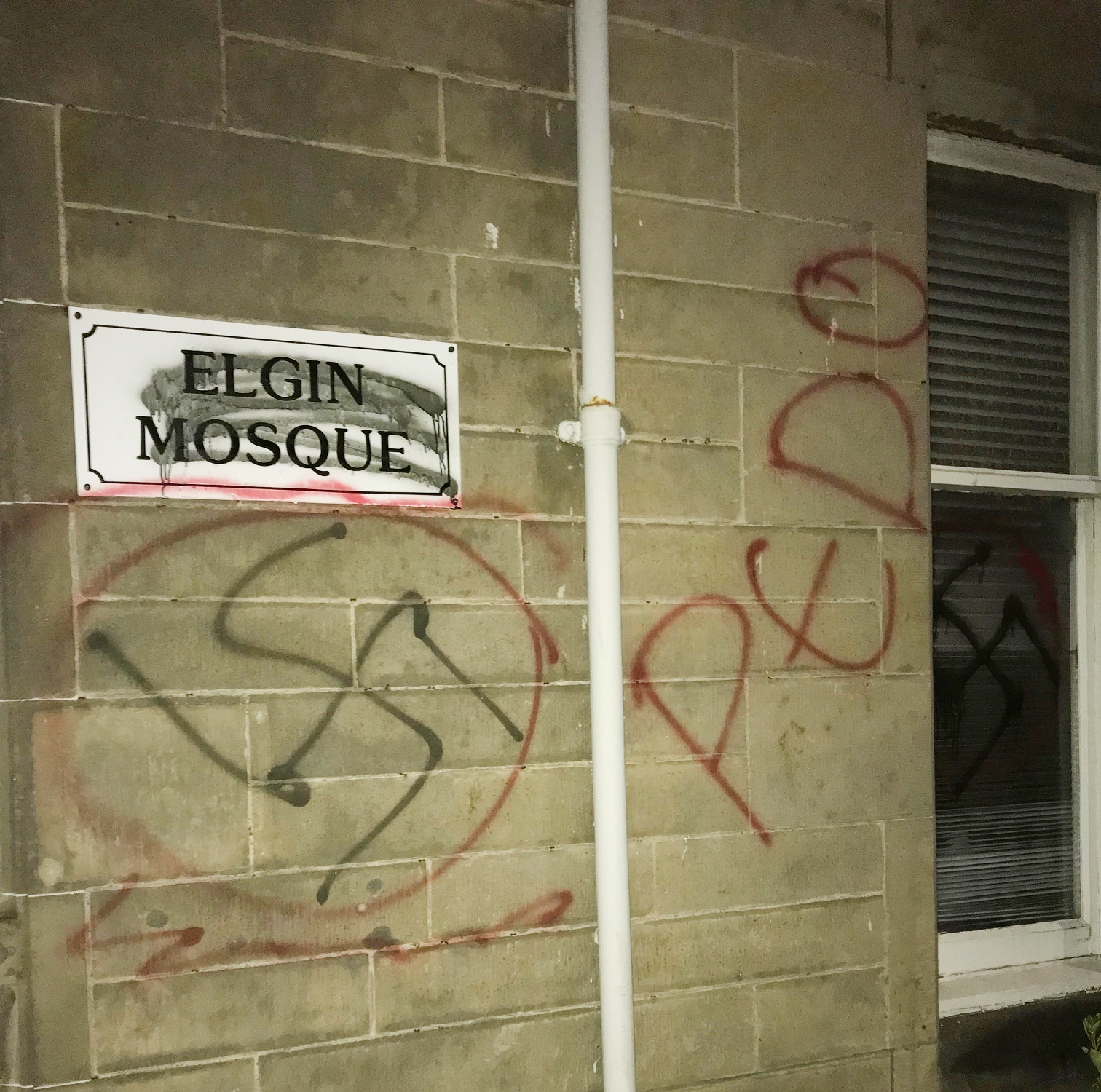 Mosque in Scotland vandalised