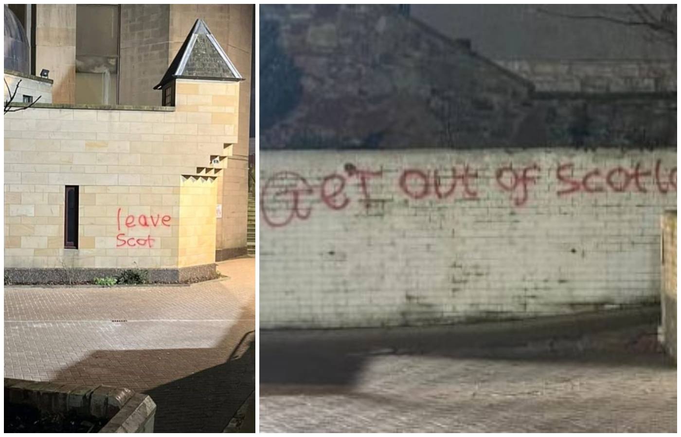 Edinburgh Central Mosque vandalised with Islamophobic graffiti