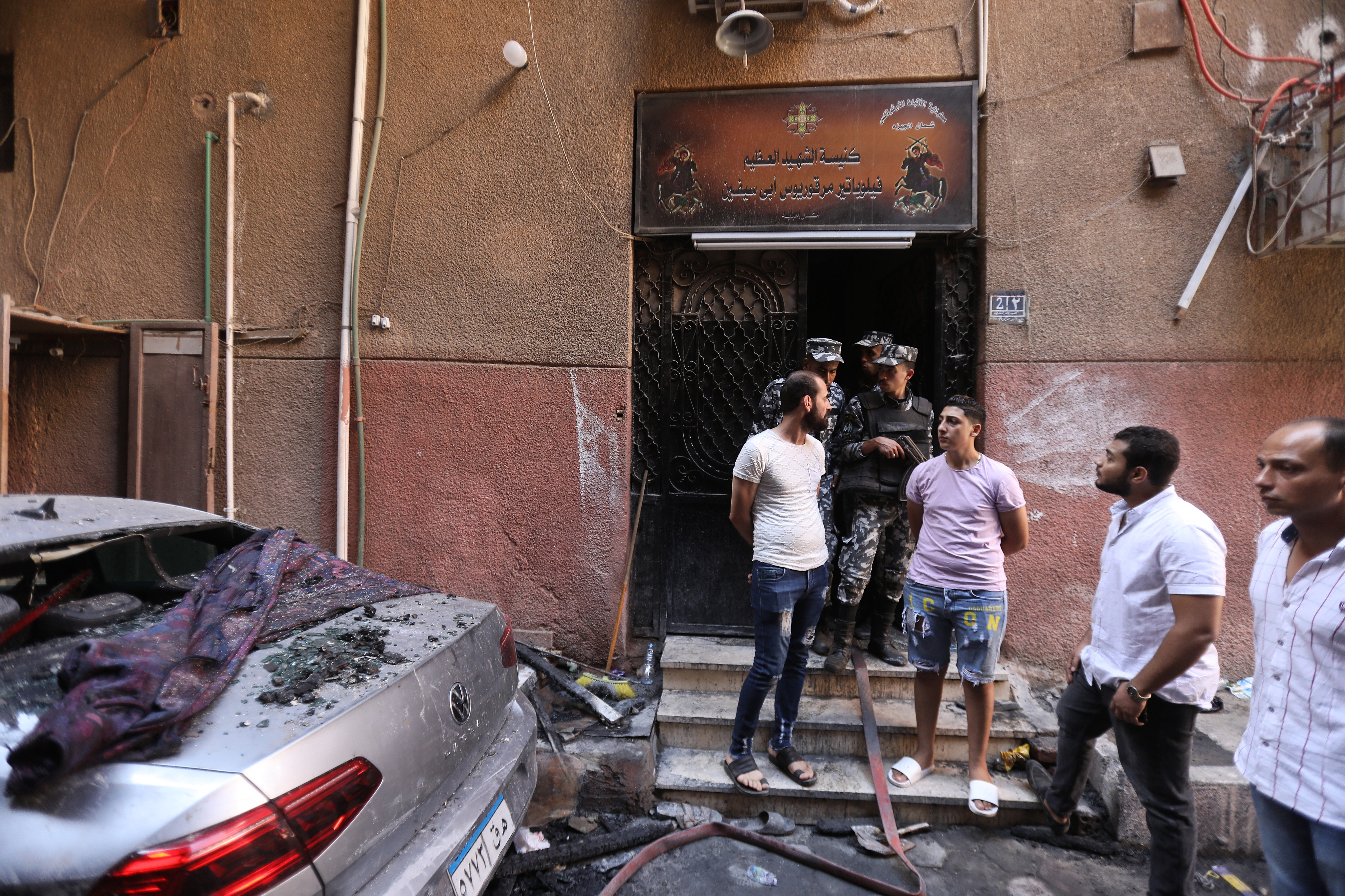 Egypt: 41 dead in fire at Coptic church west of Cairo