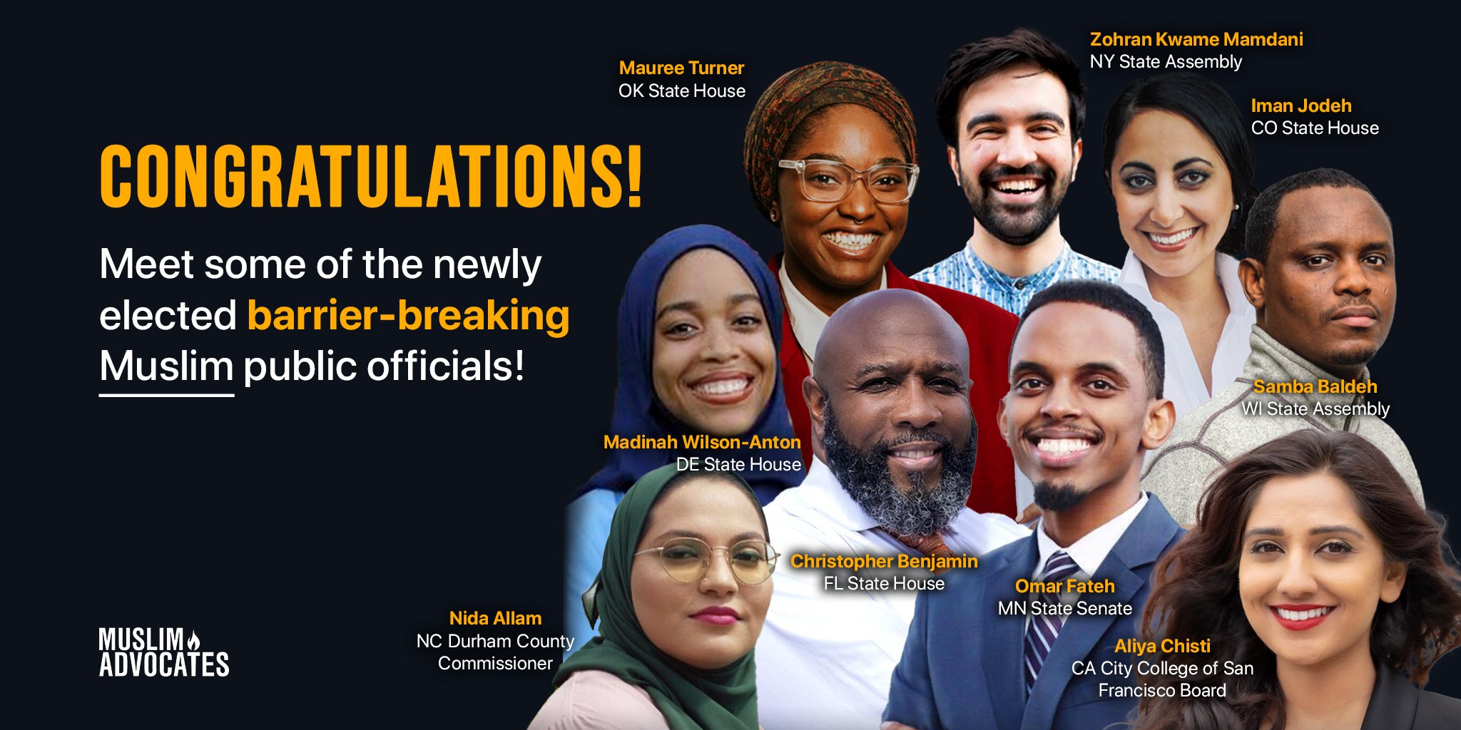 Record 57 Muslims elected