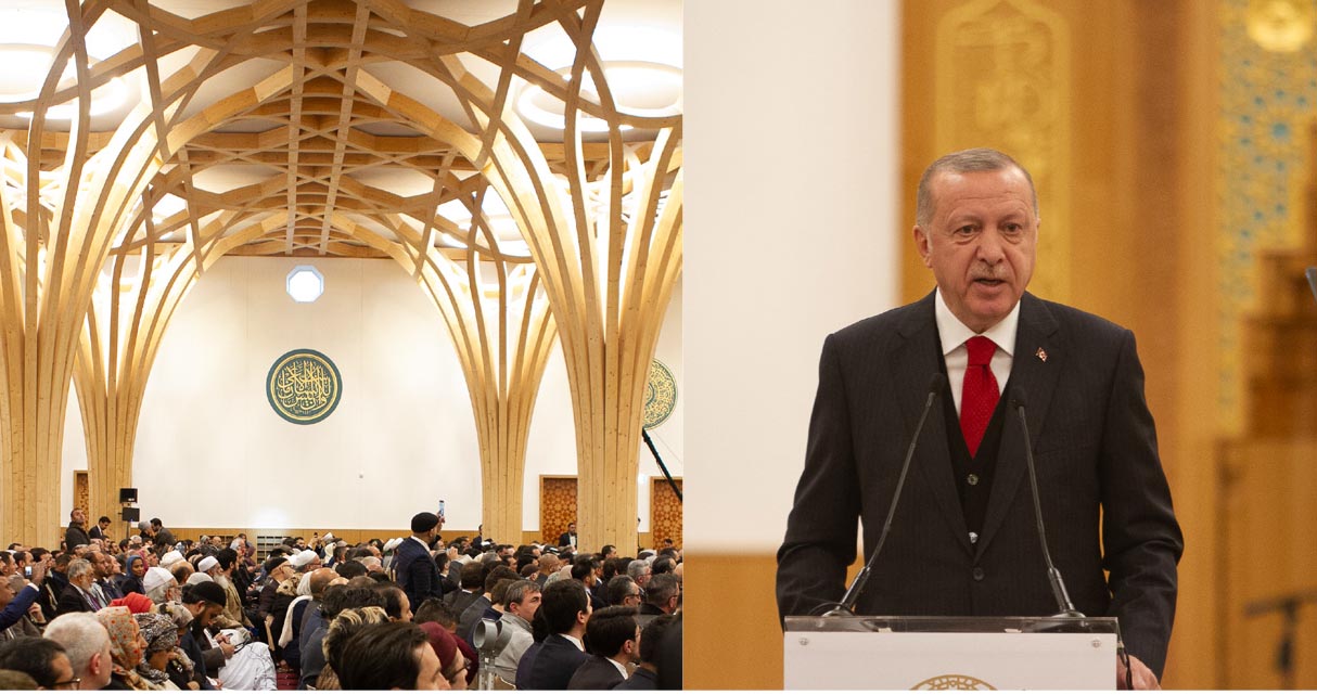Erdoğan opens Europe’s first eco-friendly mosque in Cambridge