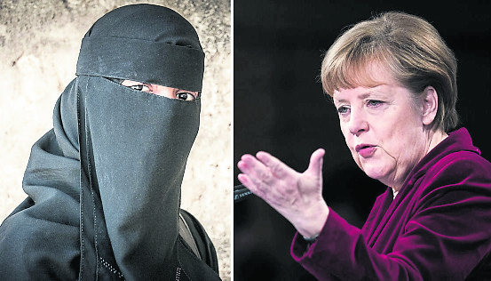 German Chancellor backs niqab ban