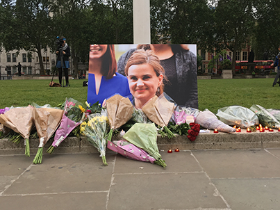 Jo was murdered for her ‘very strong political views’, says her husband