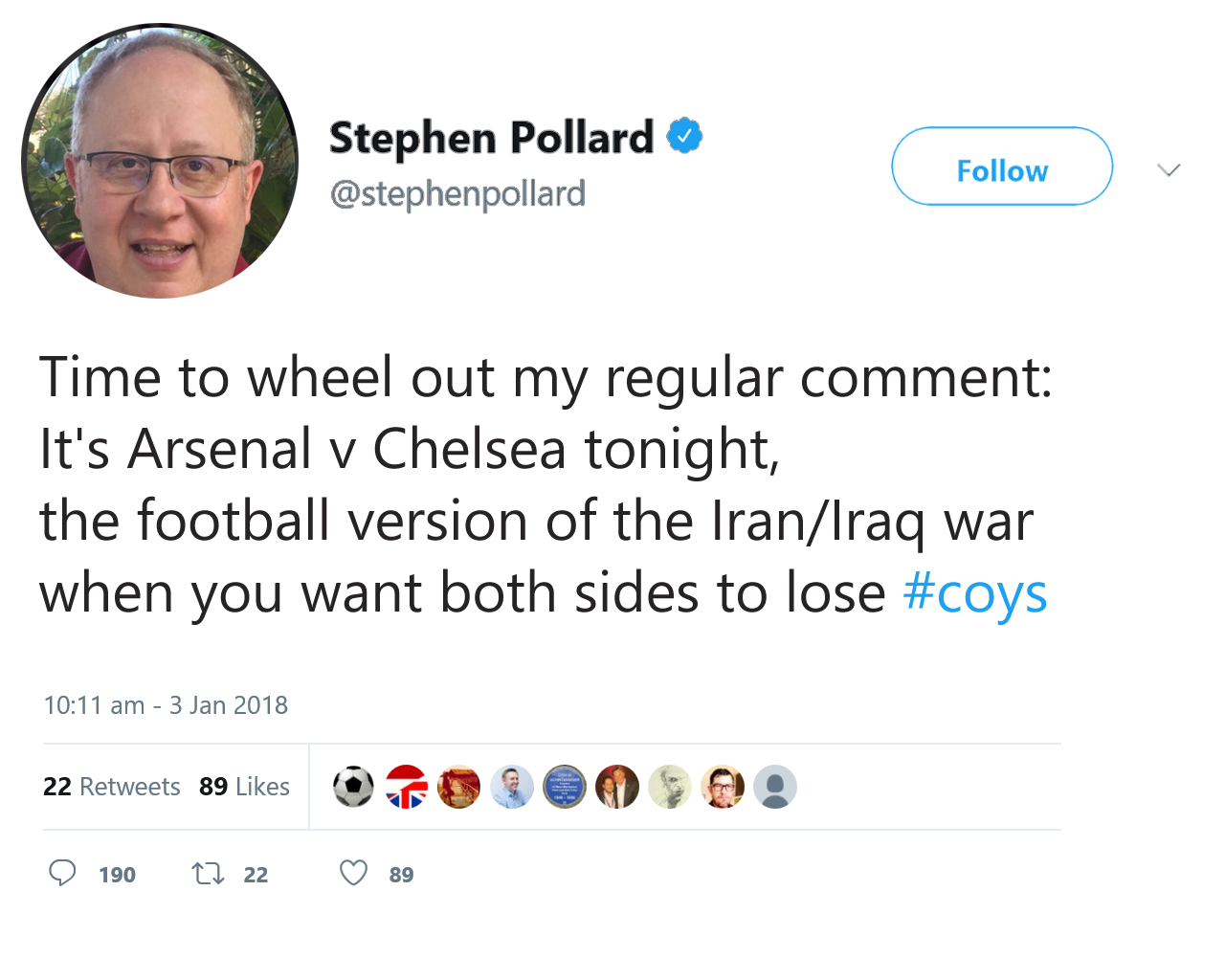 Jewish Chronicle editor slammed for Iran-Iraq war joke