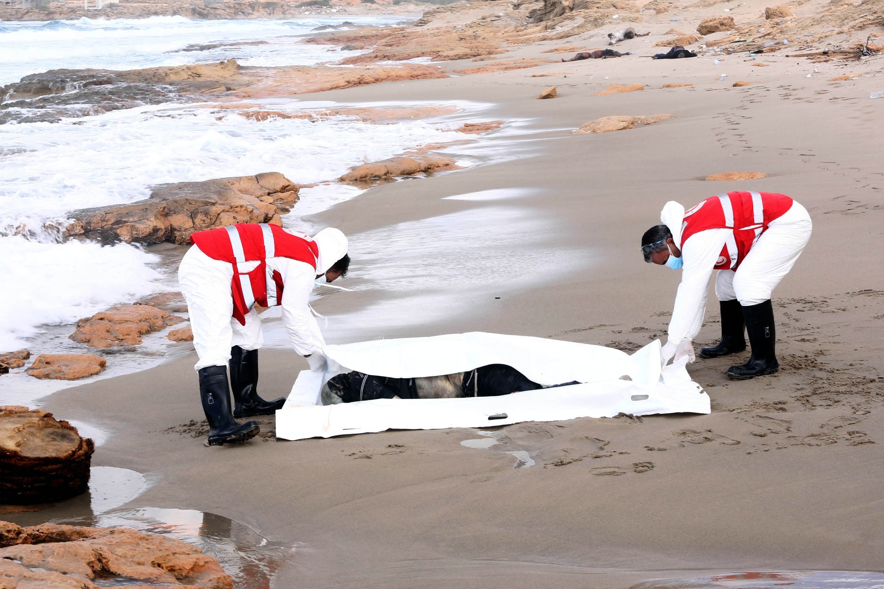 Libya: More than 40 bodies found off coast of western Libya