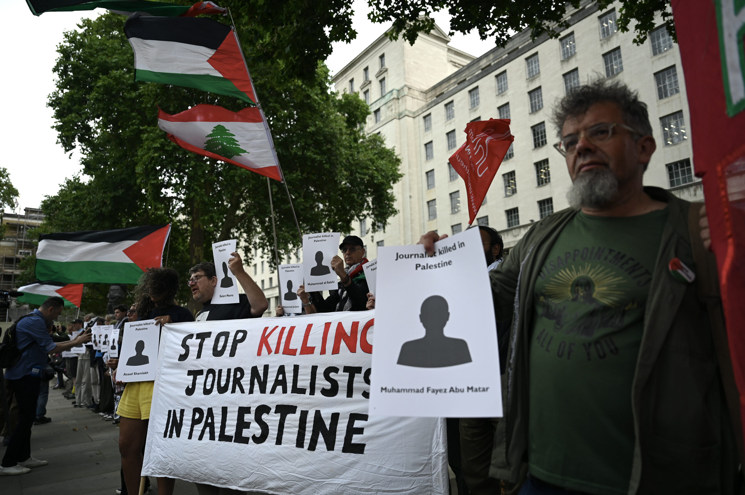 London vigil honours journalists slain in Gaza