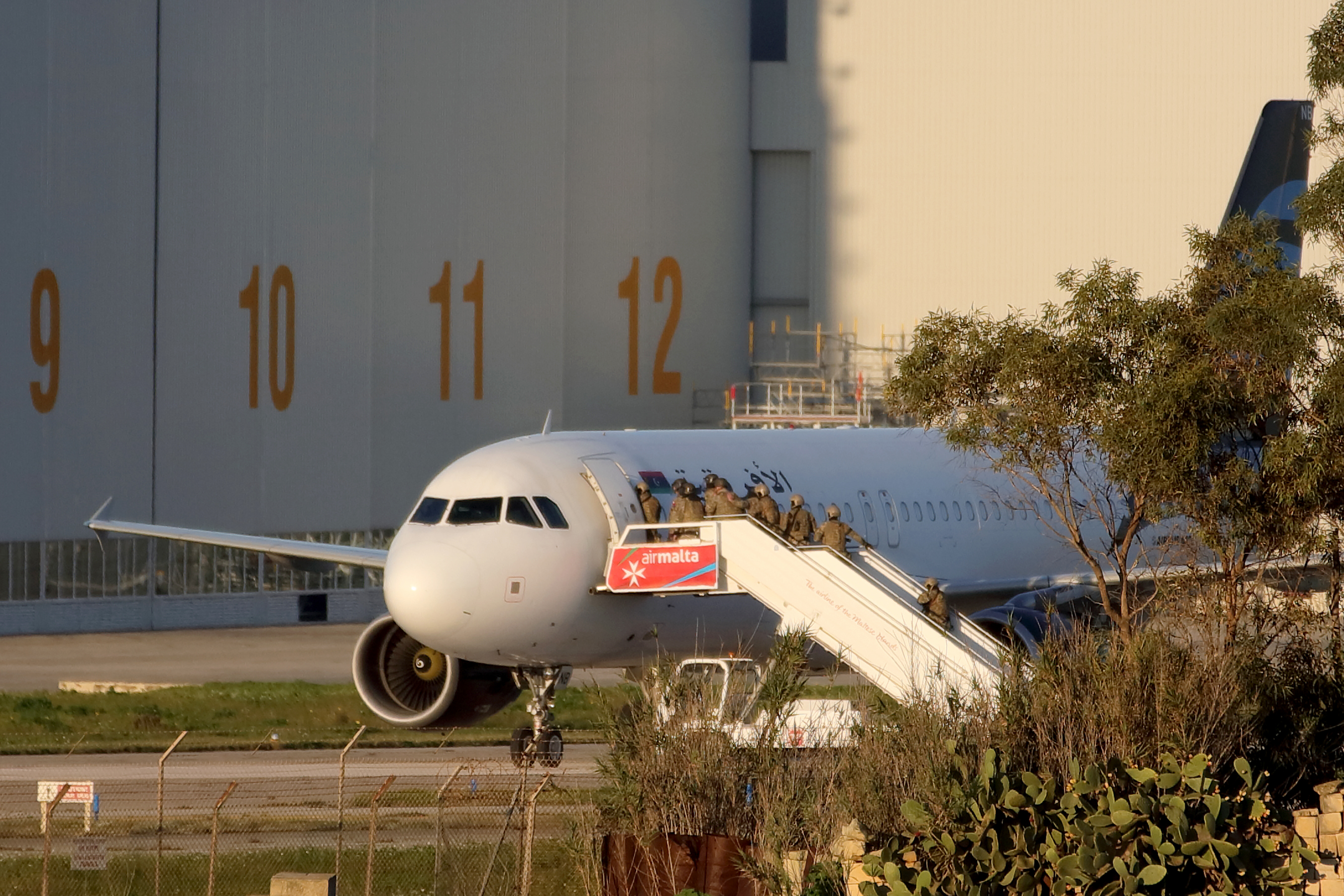 Libyan plane hijackers surrender in Malta
