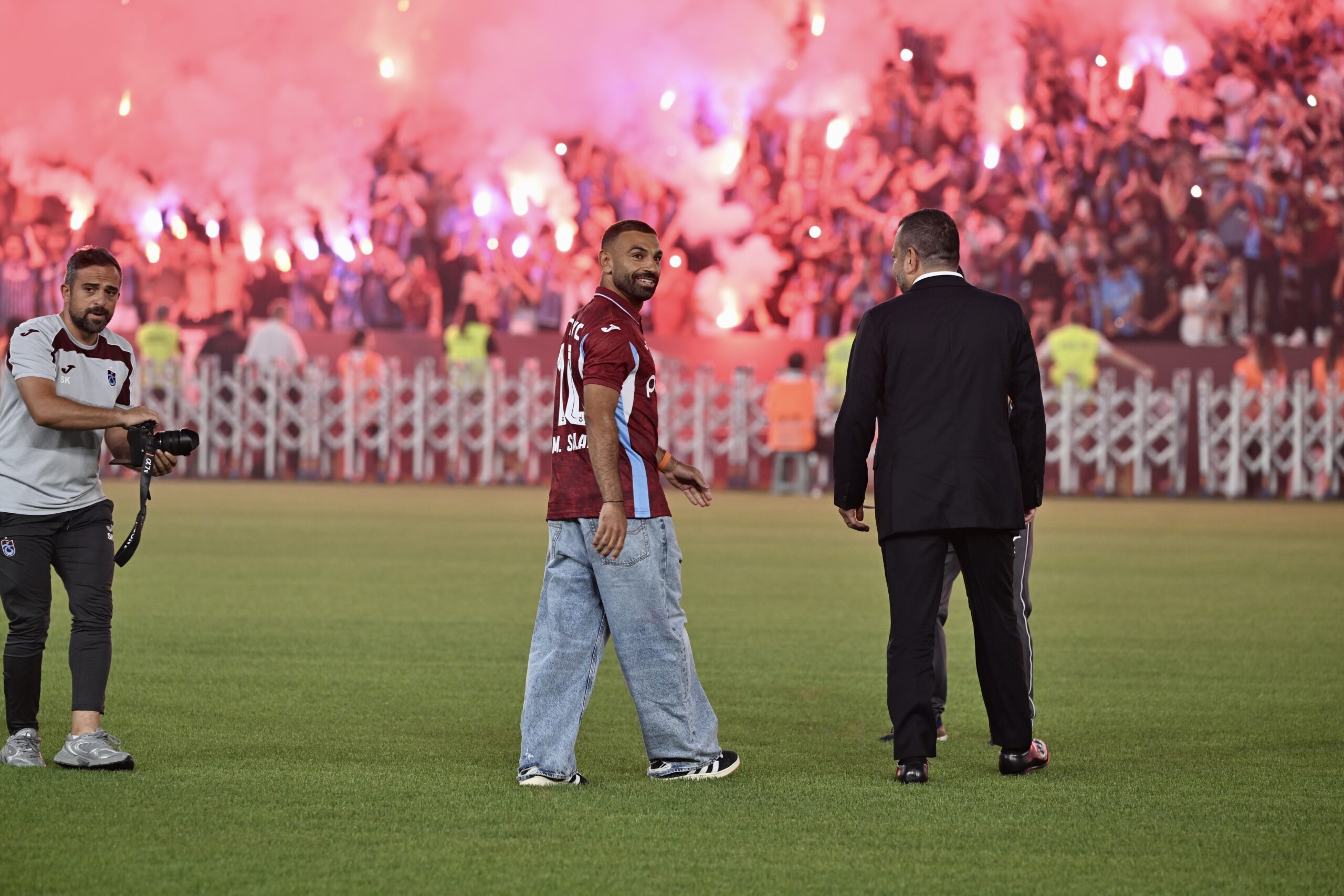 25,000 fans welcome Mohamed Salah as Trabzonspor transfer puts Black Sea city in the spotlight