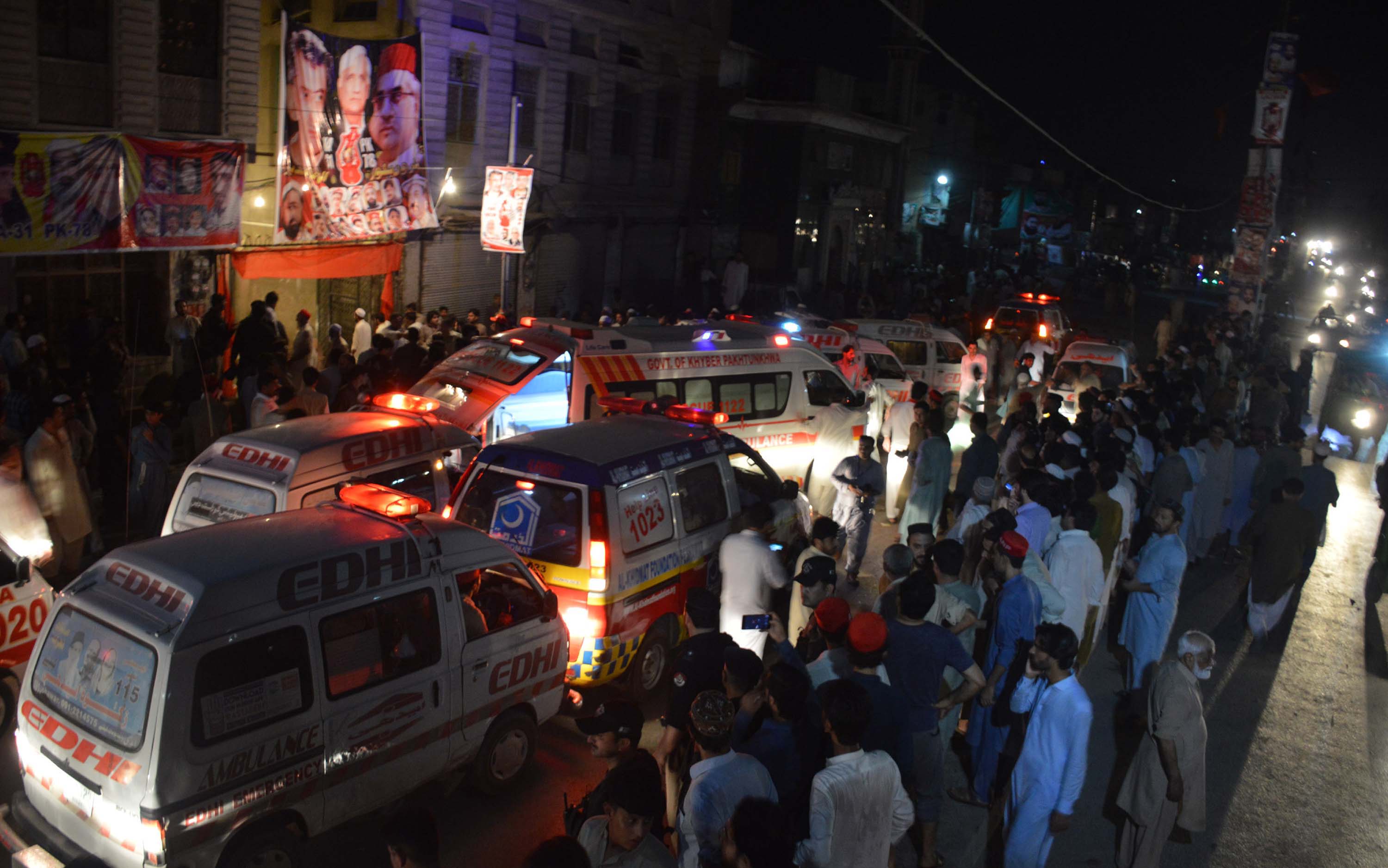 Pakistan: Suicide attack kills 20 in election rally in Peshawar