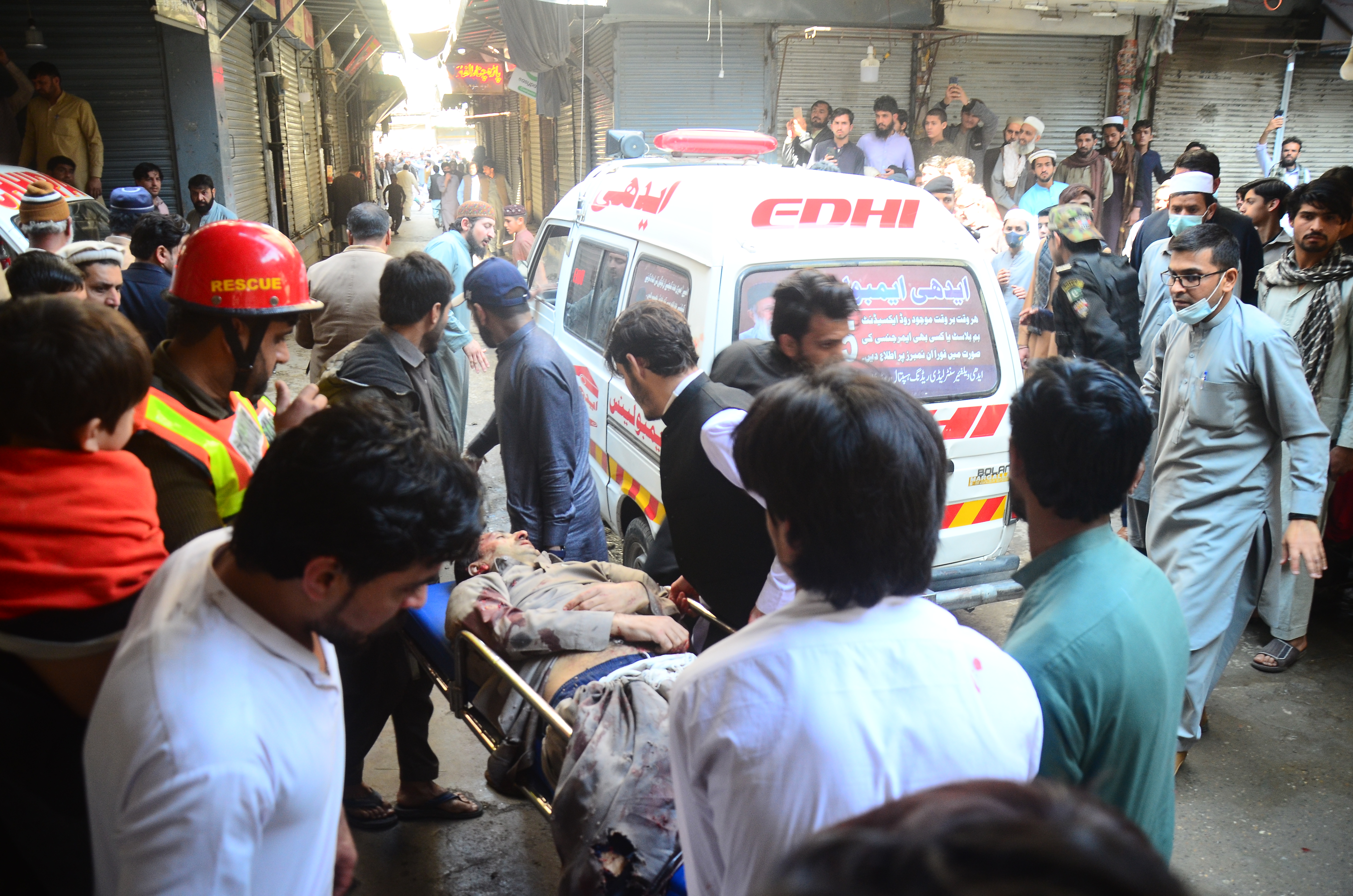 Pakistan: 56 killed, 194 injured in mosque suicide bombing during Friday prayers in Peshawar