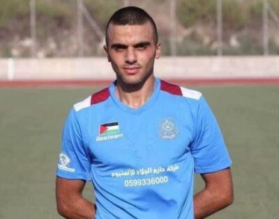 Palestine: Palestinian football player killed by Israeli army in northern West Bank