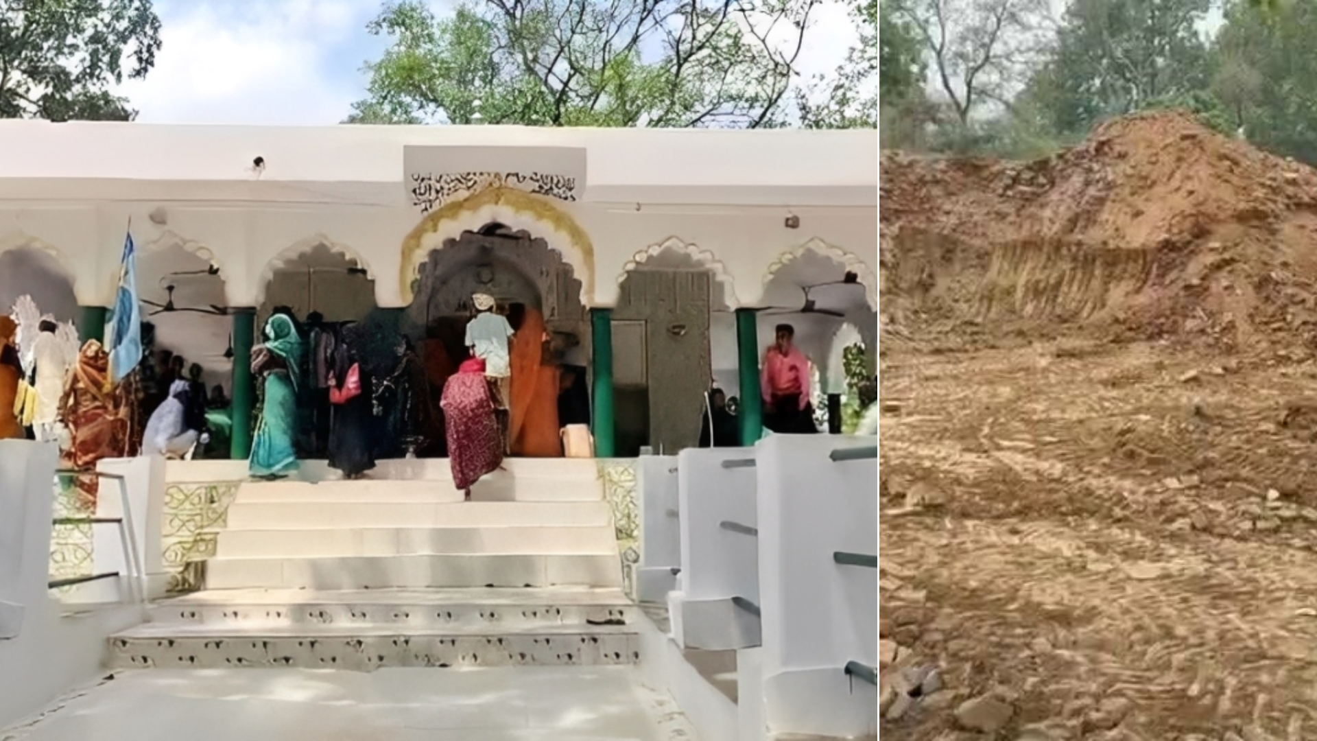Shops and Muslim shrine demolished in northern India