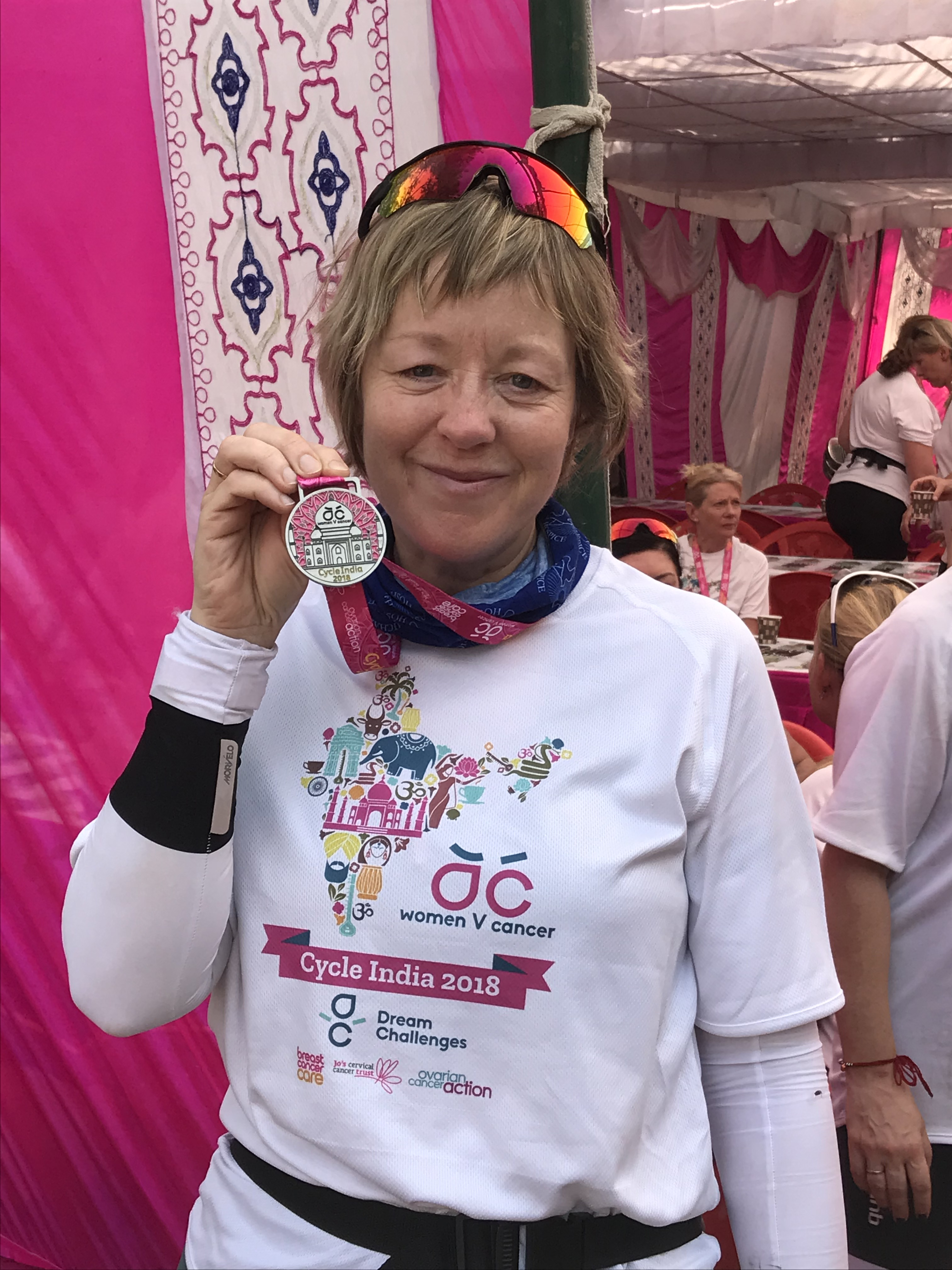 Professor cycles for cancer charity