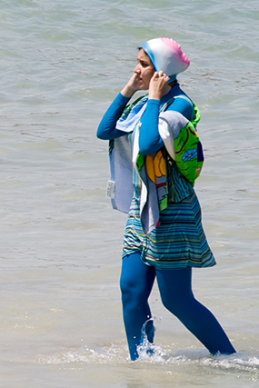 Swimmer fined for wearing burkini