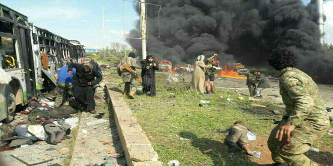 Syria: Blast kills at least 112 Shia Muslim evacuees, many of them children