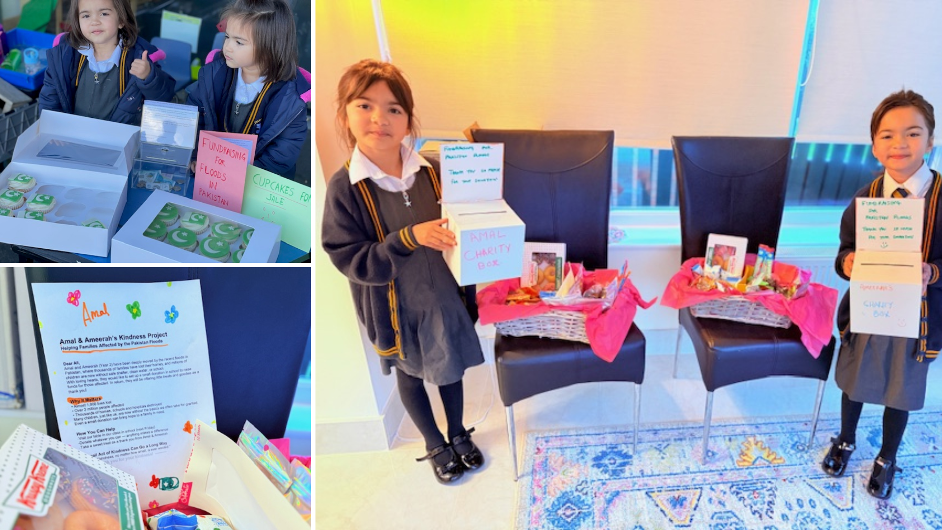 Twin sisters lead school fundraising effort for Pakistan flood relief