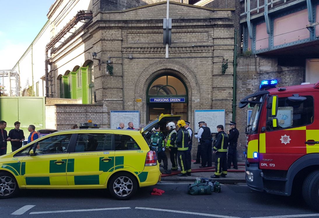 UK:  IED explosion in London underground train injured 18 people