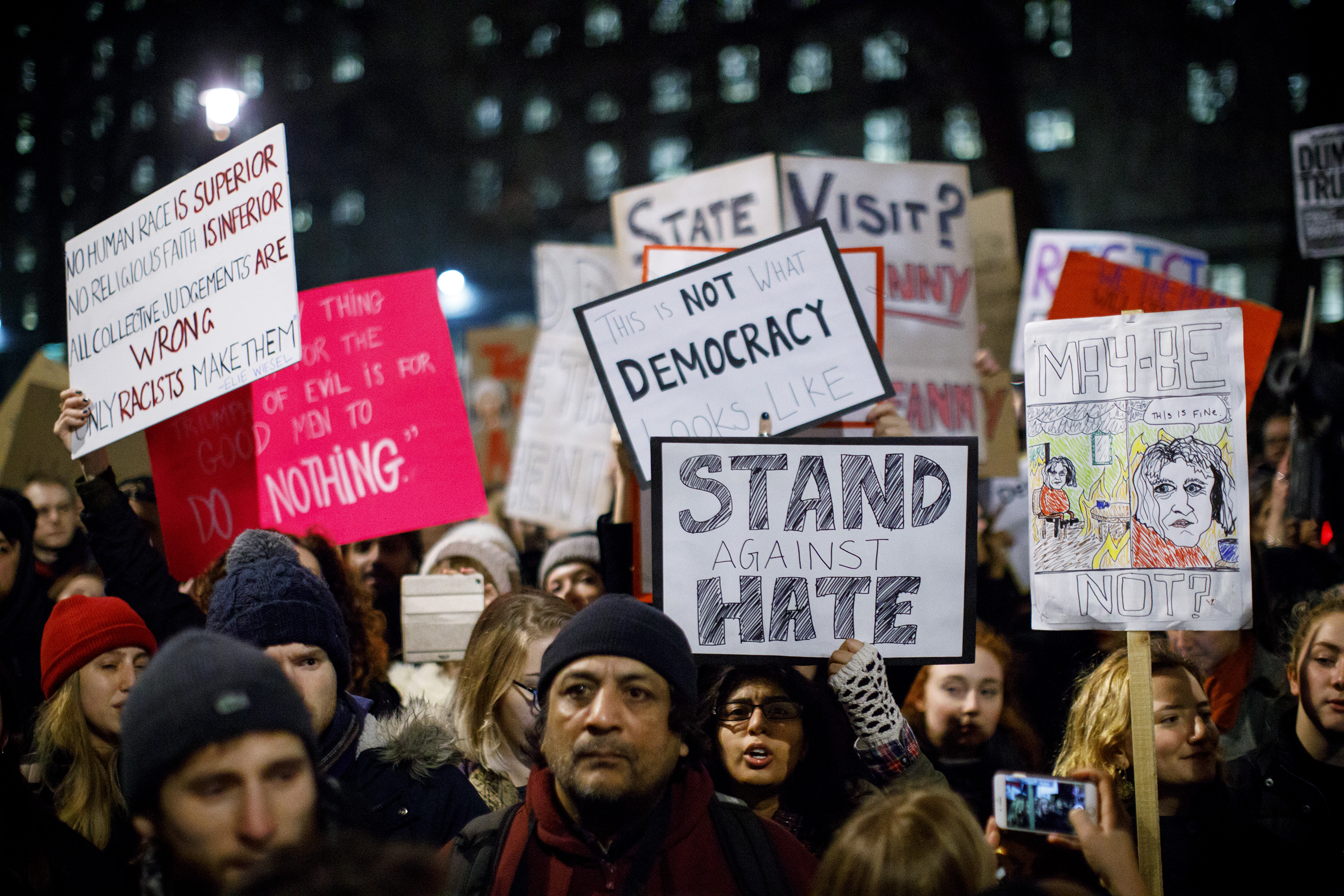 UK: Britons protest Trump’s Muslim travel ban