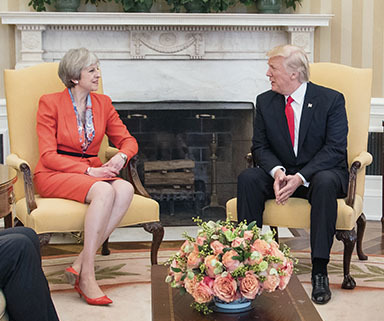 Davos: Trump signals ‘tremendous increase’ in US-UK trade during meet with May