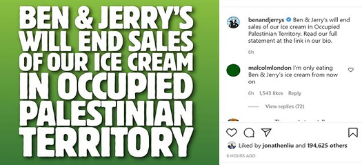 Israel PM threatens Unilever CEO with ‘severe consequences’ over Ben & Jerry’s boycott