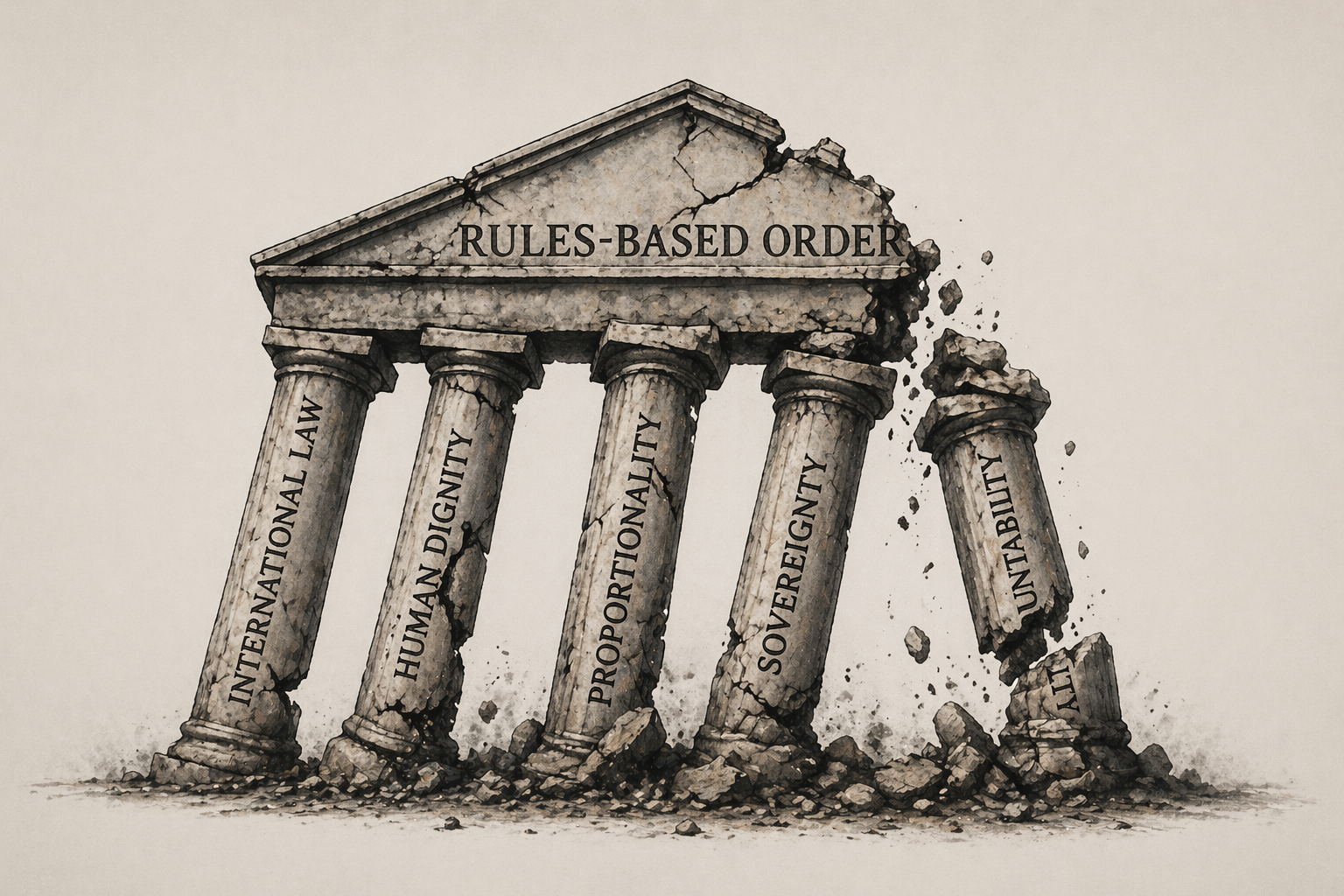 Letter — Disregard for the rules-based order