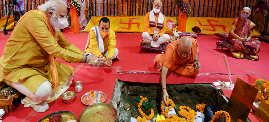 Modi laying foundation of grand temple on Babri Mosque site ‘changed India into Hindu nation’