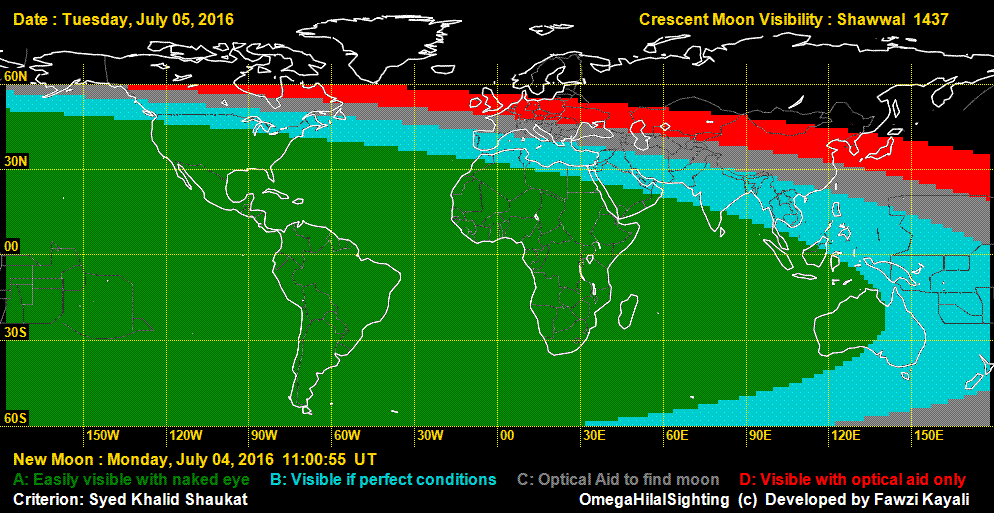 UK: Moonsighting for Eid Al Fitr