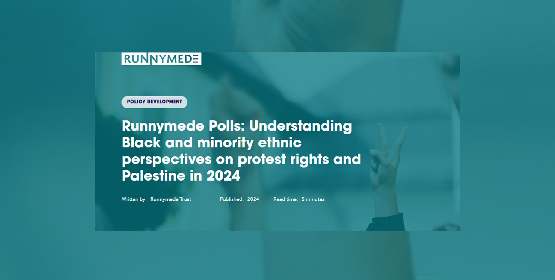 Two-thirds of BAME Britons back ceasefire and  legitimacy of pro-Palestine protests