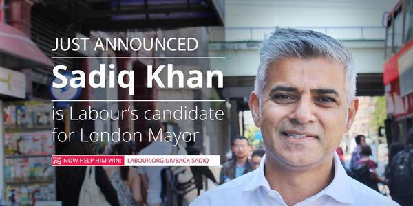 Khan elected as Labour candidate to stand for London mayor